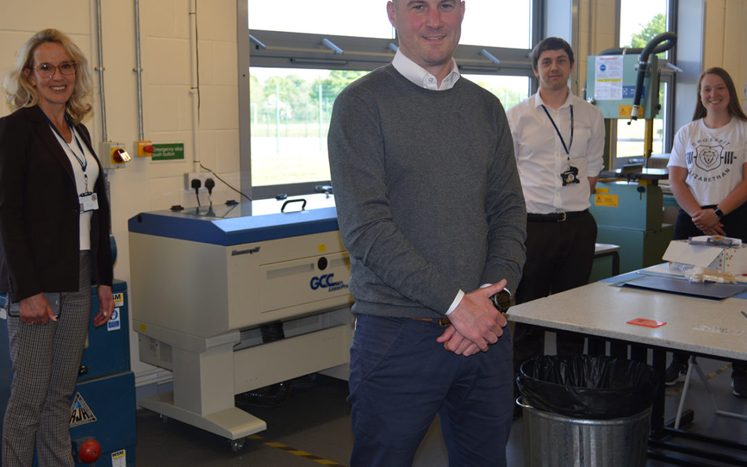 Laser cutter donated to local school
