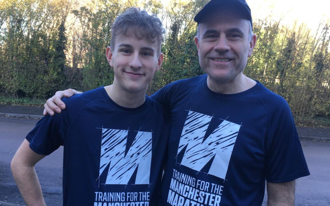 Jim and George run Manchester for Prostate Cancer UK