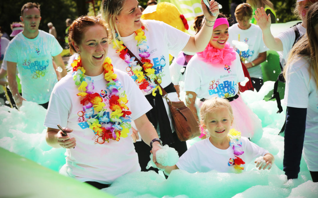 Rush through bubbles for Bluebell Wood