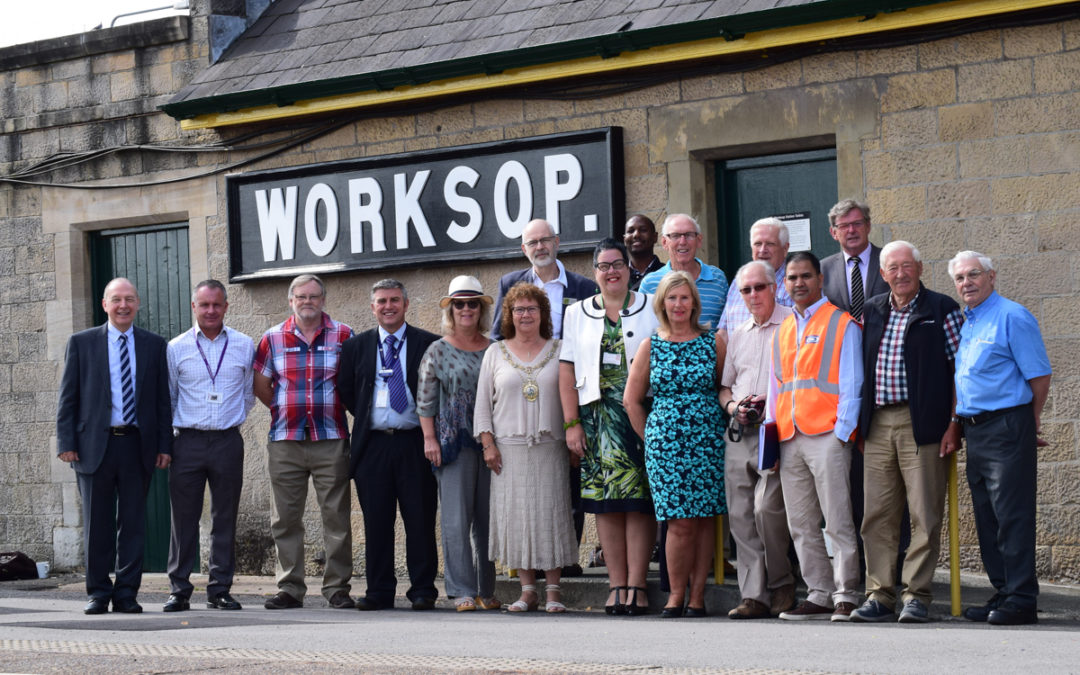 Charter Mayor celebrates Worksop railway station refurbishment