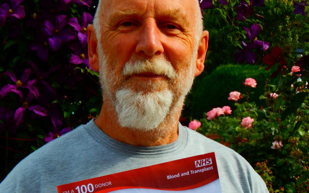 Misterton man celebrates his 100th blood donation