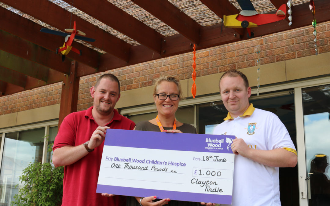 Clayton’s skydive raises £1,000 for children’s hospice