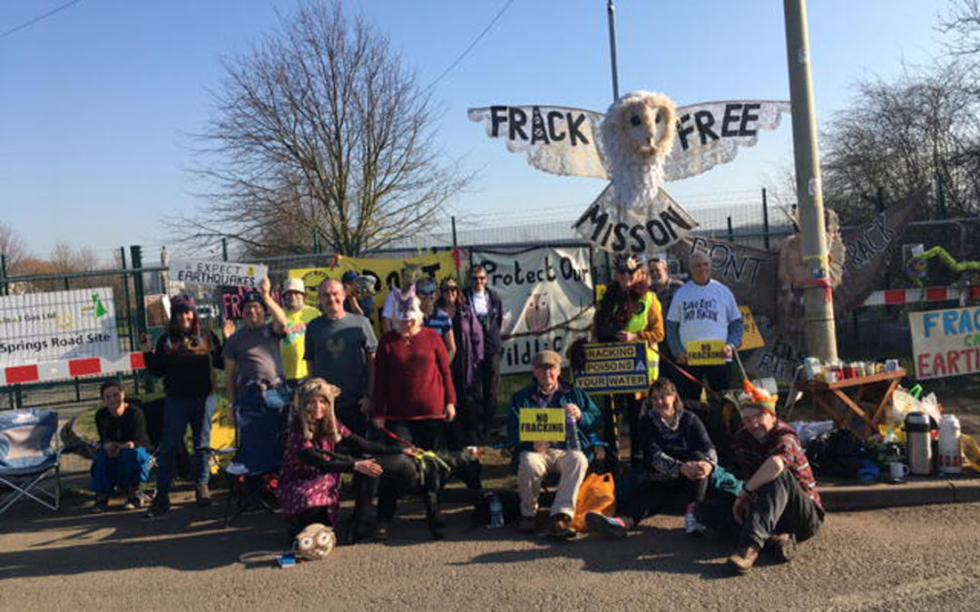 Why have the sites for fracking been chosen?