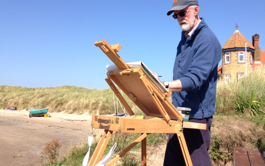 Landscape watercolours on show