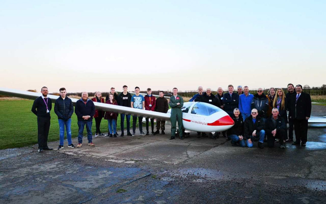 RAF Red Arrows fly in to support gliding club’s unique education partnership