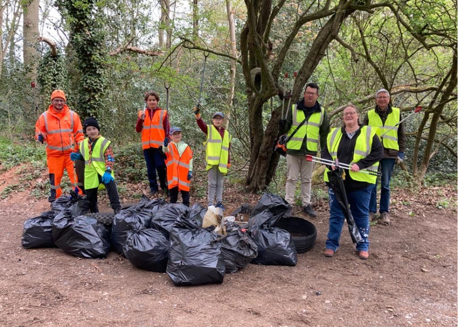 Village litter picking