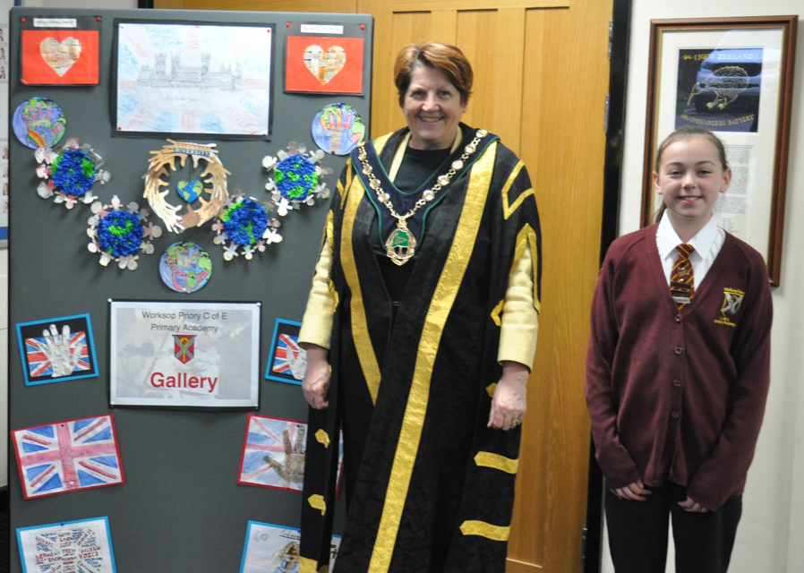 Children’s British values display brightens up council HQ