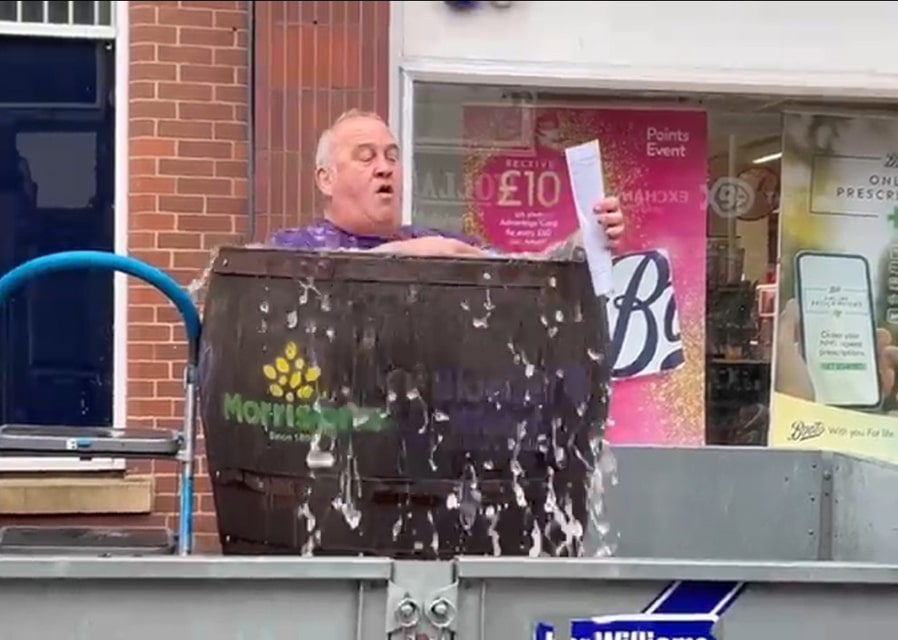 Bluebell Wood team joins brave fundraiser in daring Ice Dip challenge