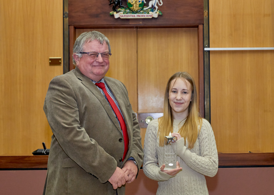 Shelly crowned as the 2024 countywide Outstanding Achievement 4Uth award winner