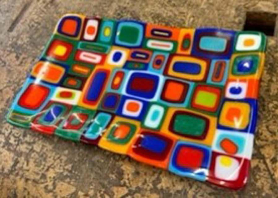 Kiln-fused glass at Dukeries Community Workshop