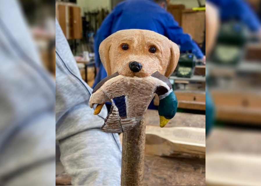 Woodcarving at Dukeries Community Workshop