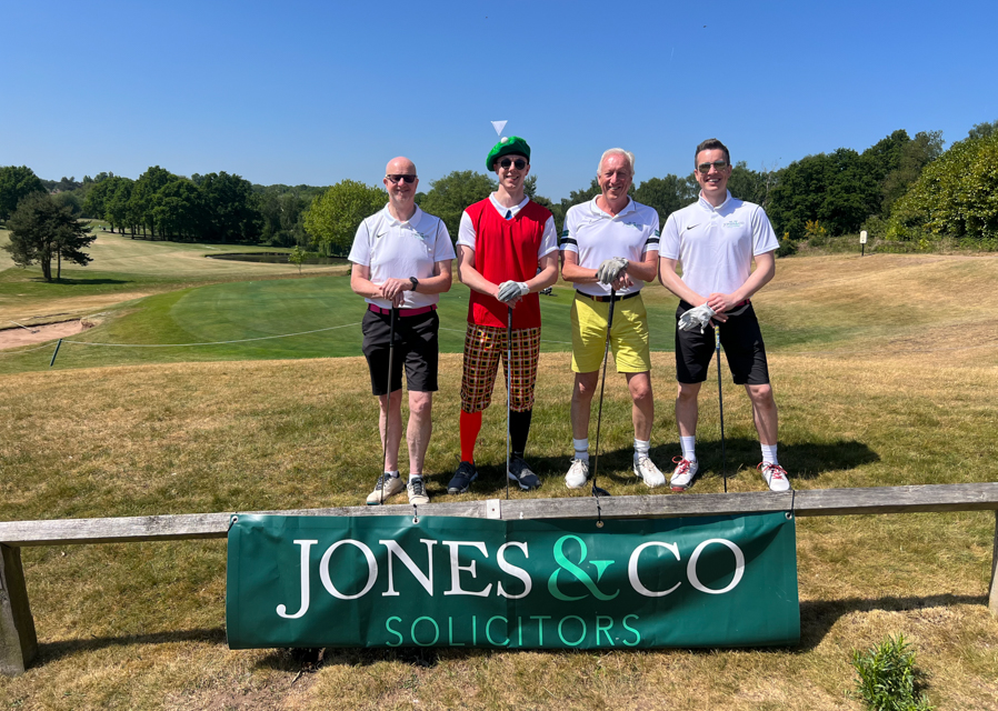Jones & Co Charity Golf Day raises £2,250 for In Sam’s Name