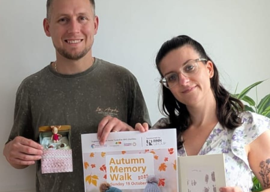 Walking side by side at the Autumn Memory Walk to give back to our NHS