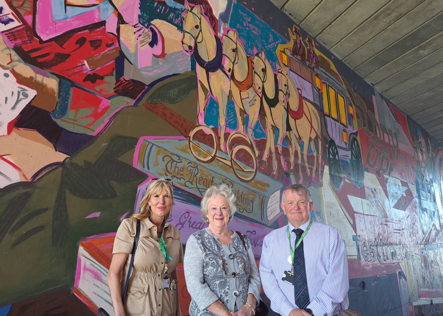 Mural brightens up Tuxford underpass
